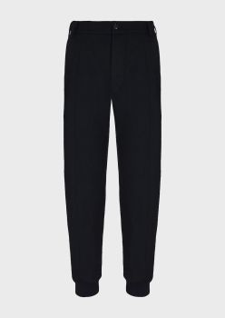 Drawstring trousers in 3D-effect fabric 07
